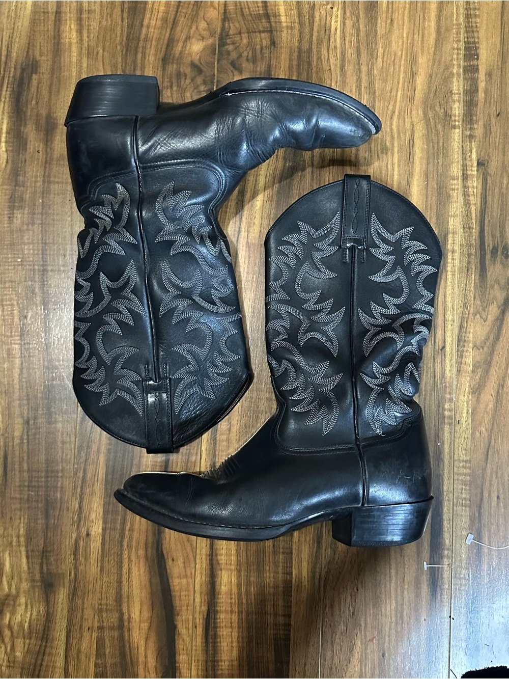 Men's Ariat Black Leather Western Cowboy Boots
